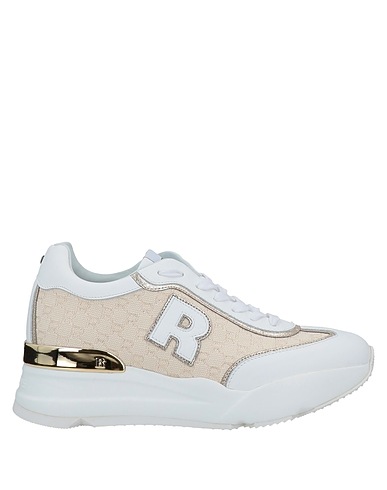 RUCOLINE Sneakers White Calfskin, Textile fibres