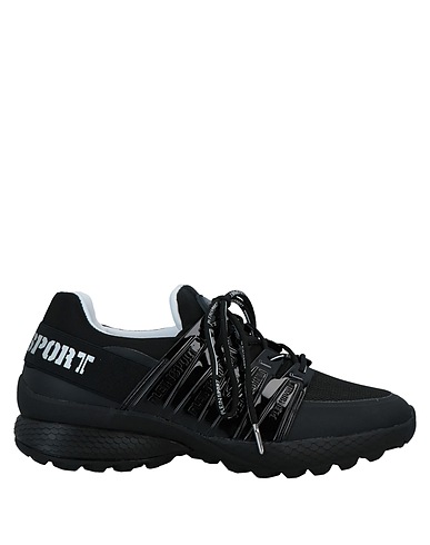 PLEIN SPORT Sneakers Black Textile fibres, Other Fibres