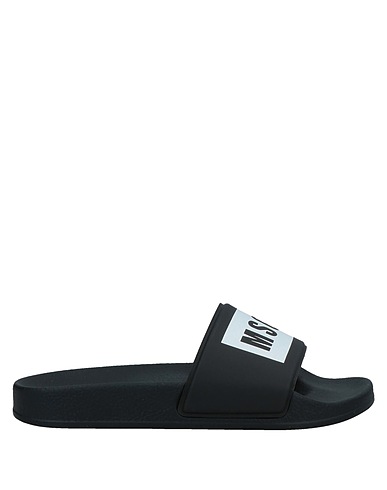 MSGM Beach sandals  Black Rubber
