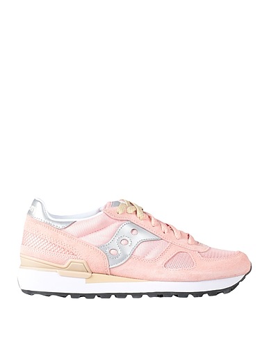 SAUCONY Sneakers SHADOW ORIGINAL PINK/SILVER
 Light pink Soft Leather, Textile fibres