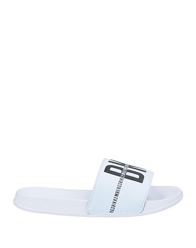 BIKKEMBERGS Beach sandals  White Rubber