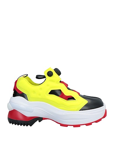 MAISON MARGIELA x REEBOK Sneakers Yellow Soft Leather, Textile fibers