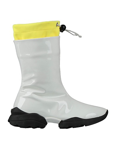 RODO Boots White Soft Leather, Textile fibers