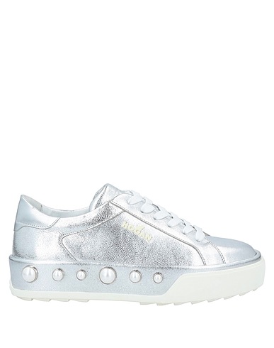 HOGAN Sneakers Silver Soft Leather
