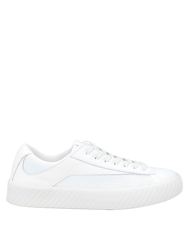 BY FAR Sneakers White Soft Leather, Textile fibres