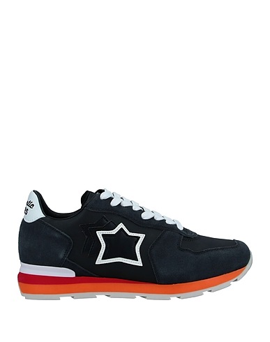 ATLANTIC STARS Sneakers Midnight blue Soft Leather, Textile fibers