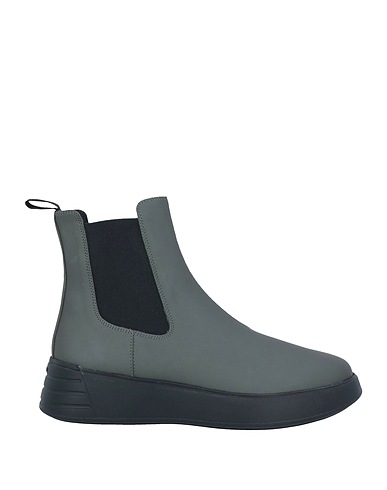 HOGAN Stivaletti Piombo Cuoio rigenerato, Fibre tessili