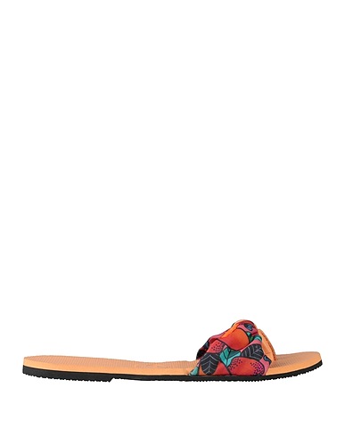 HAVAIANAS Flip flops Salmon pink Rubber, Textile fibres