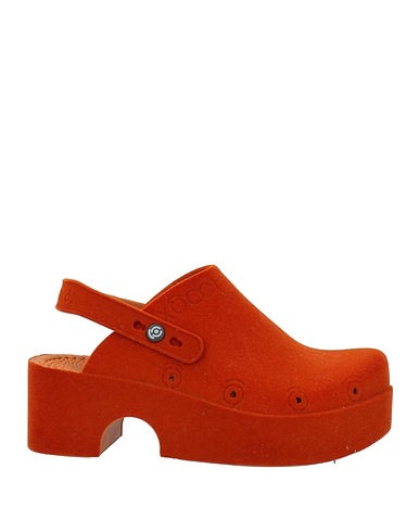 XOCOI Mules and clogs Rust Textile fibres