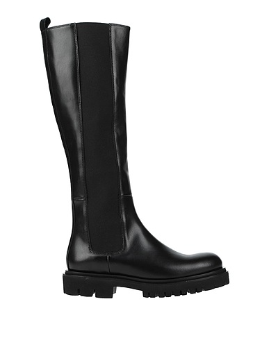 ANNA F. Boots Black Soft Leather