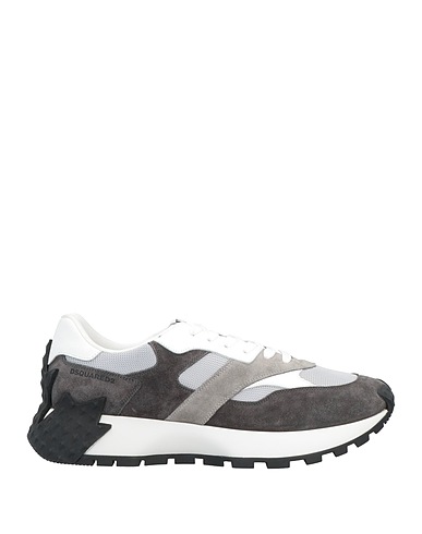 DSQUARED2 FOOTWEAR Charcoal Calfskin, Nylon, Textile fibers