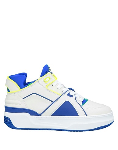 JUST DON Sneakers Avorio Pelle, Fibre tessili