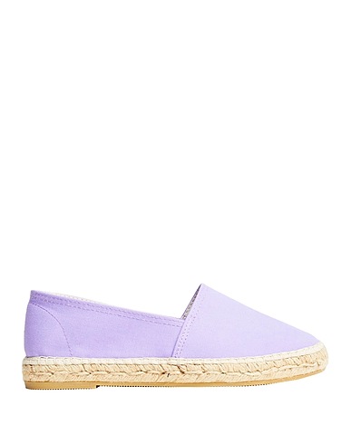 8 by YOOX Espadrilles ORGANIC COTTON ROUND TOE ESPADRILLES
 Lilac 100% Organic cotton
