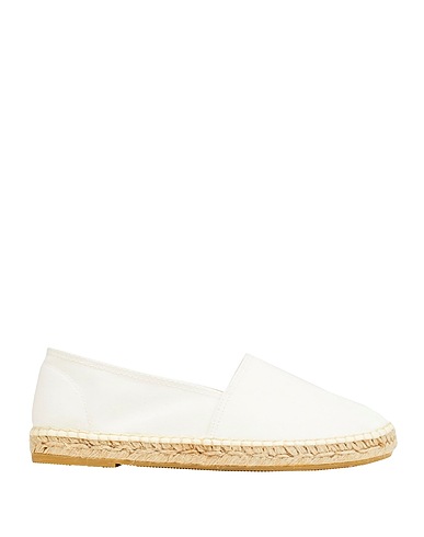 8 by YOOX Espadrilles ORGANIC COTTON ROUND TOE ESPADRILLES
 White 100% Organic cotton