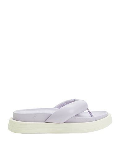 8 by YOOX Flip flops CHUNKY PADDED THONG SANDALS
 Lilac 100% Ovine leather