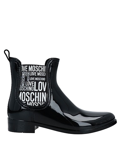 LOVE MOSCHINO Ankle boot Black PVC - Polyvinyl chloride