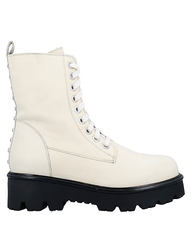 TWINSET Ankle boot Ivory Soft Leather
