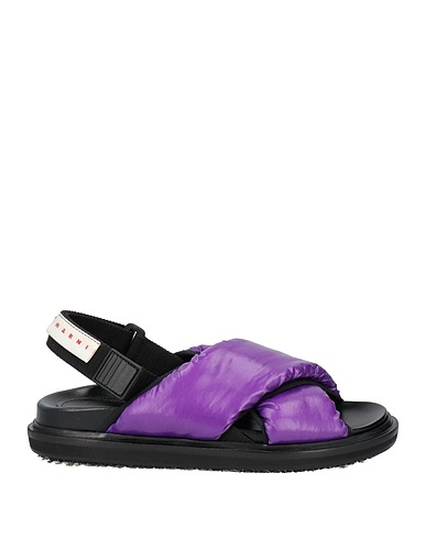 MARNI Sandals Purple Textile fibres