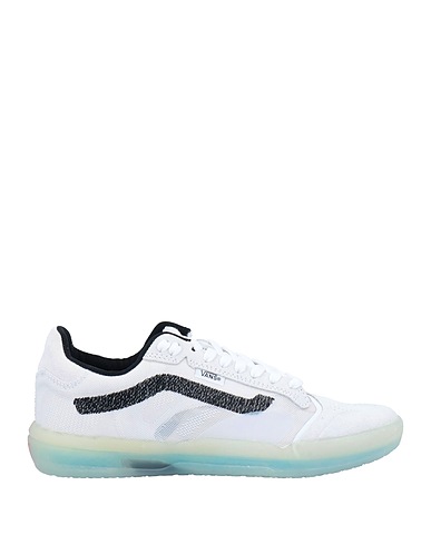 VANS Sneakers White Leather, Textile fibres
