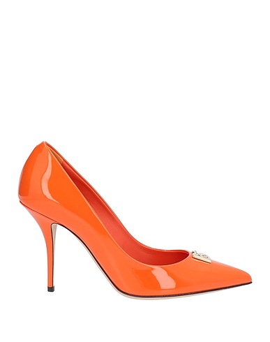 DOLCE&GABBANA Court Orange Soft Leather
