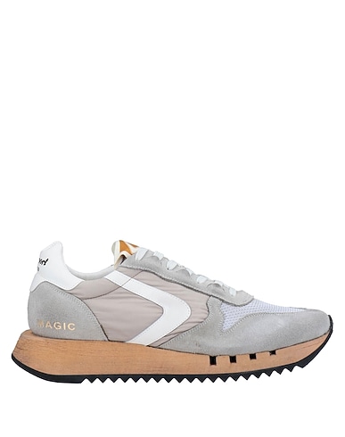 VALSPORT Sneakers Light grey Leather, Textile fibres