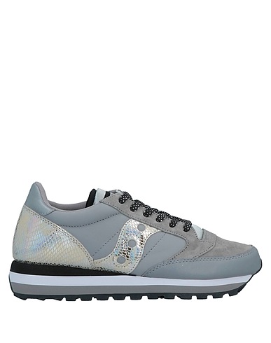 SAUCONY Sneakers Grey Textile fibres, Leather