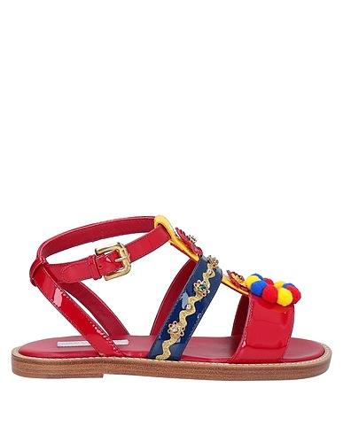 DOLCE&GABBANA Сандалии Красный 100% Телячья кожа
