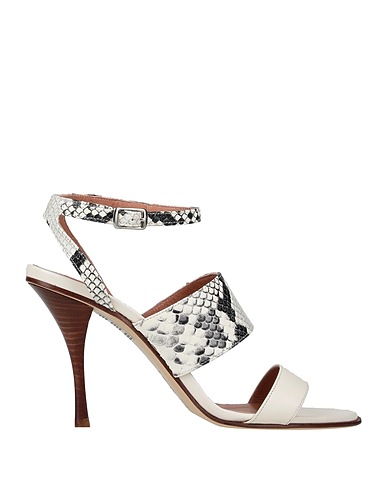 ELEVENTY Sandals Ivory Soft Leather