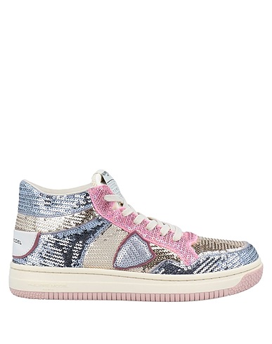 PHILIPPE MODEL Sneakers Gold Textile fibres, Soft Leather