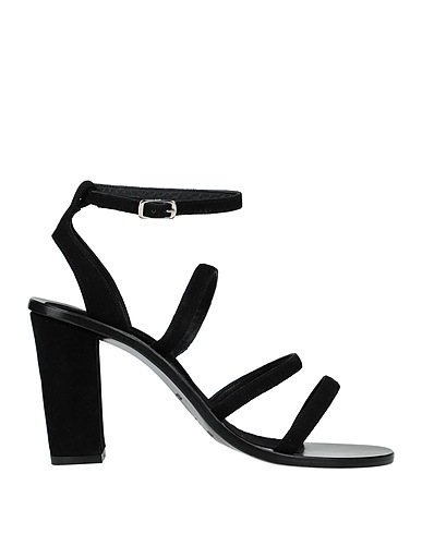 PRELUDIO by A.N. Sandals Black Leather