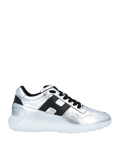 HOGAN Sneakers Silver Soft Leather