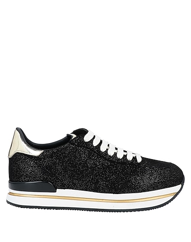 HOGAN Sneakers Black Soft Leather, Rubber