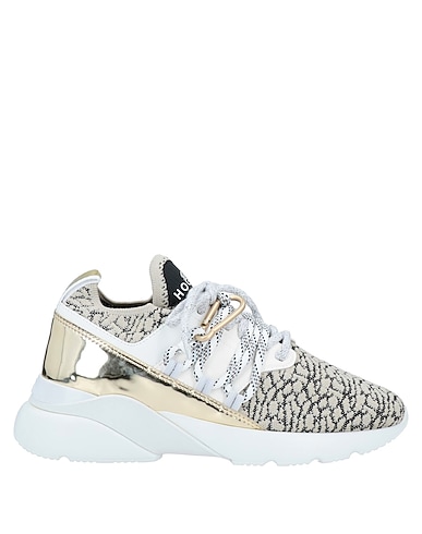 HOGAN Sneakers Μπεζ Ίνες υφασμάτων, Δέρμα