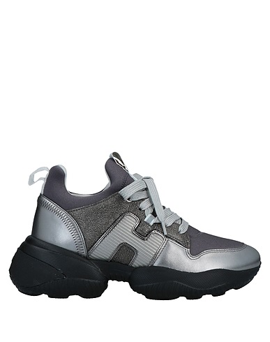 HOGAN Sneakers Lead Soft Leather, Textile fibres