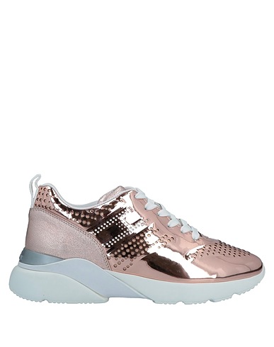 HOGAN Sneakers Rose gold Leather, Synthetisches Material