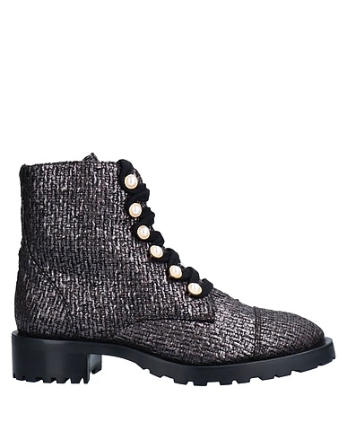 STUART WEITZMAN Ankle boot Charcoal Textile fibers