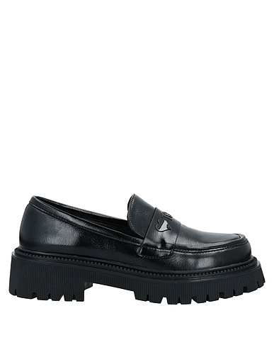 GAI MATTIOLO Loafers Black Textile fibres