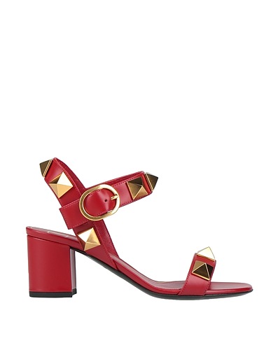 VALENTINO GARAVANI Sandals Red Soft Leather