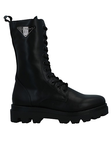 LAURA BIAGIOTTI Stiefelette Schwarz Gewebefasern