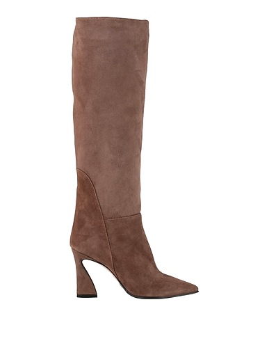ANNA F. Boots Beige Soft Leather