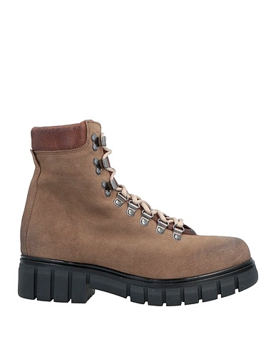LES DROMONTS Ankle boot Khaki Leather
