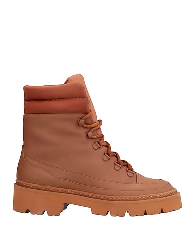 GIA COUTURE Ankle boot Camel Textile fibers