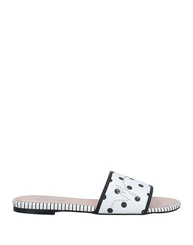 MANILA GRACE Sandals White Other Fibres, Textile fibres