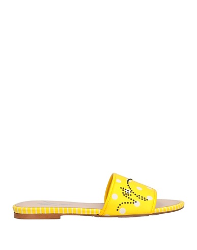 MANILA GRACE Sandals Yellow Other Fibres, Textile fibres