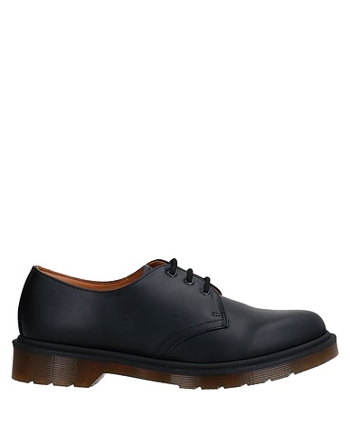 DR. MARTENS Laced shoes Black Soft Leather
