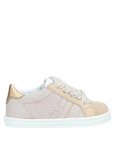 HOGAN Sneakers Beige Leather, Textile fibres