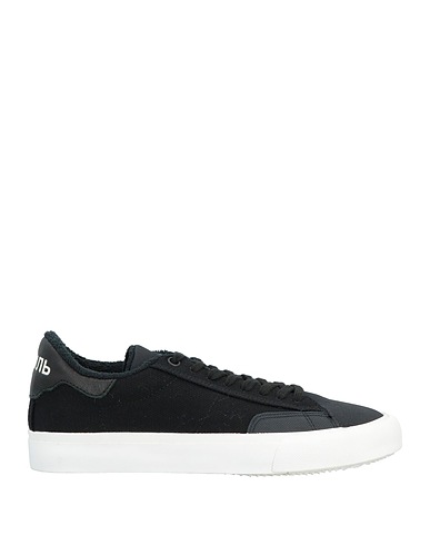 HERON PRESTON Sneakers Black Textile fibres, Soft Leather
