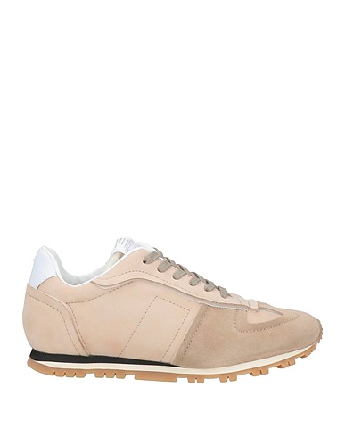 MAISON MARGIELA Sneakers Khaki Soft Leather, Textile fibers