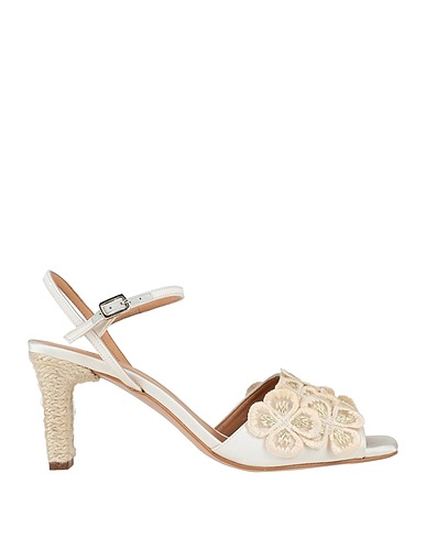 CASTAÑER Sandals Ivory Textile fibers