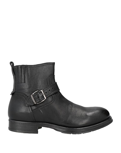 NAZARENO CARELLI Stiefelette Schwarz Leder